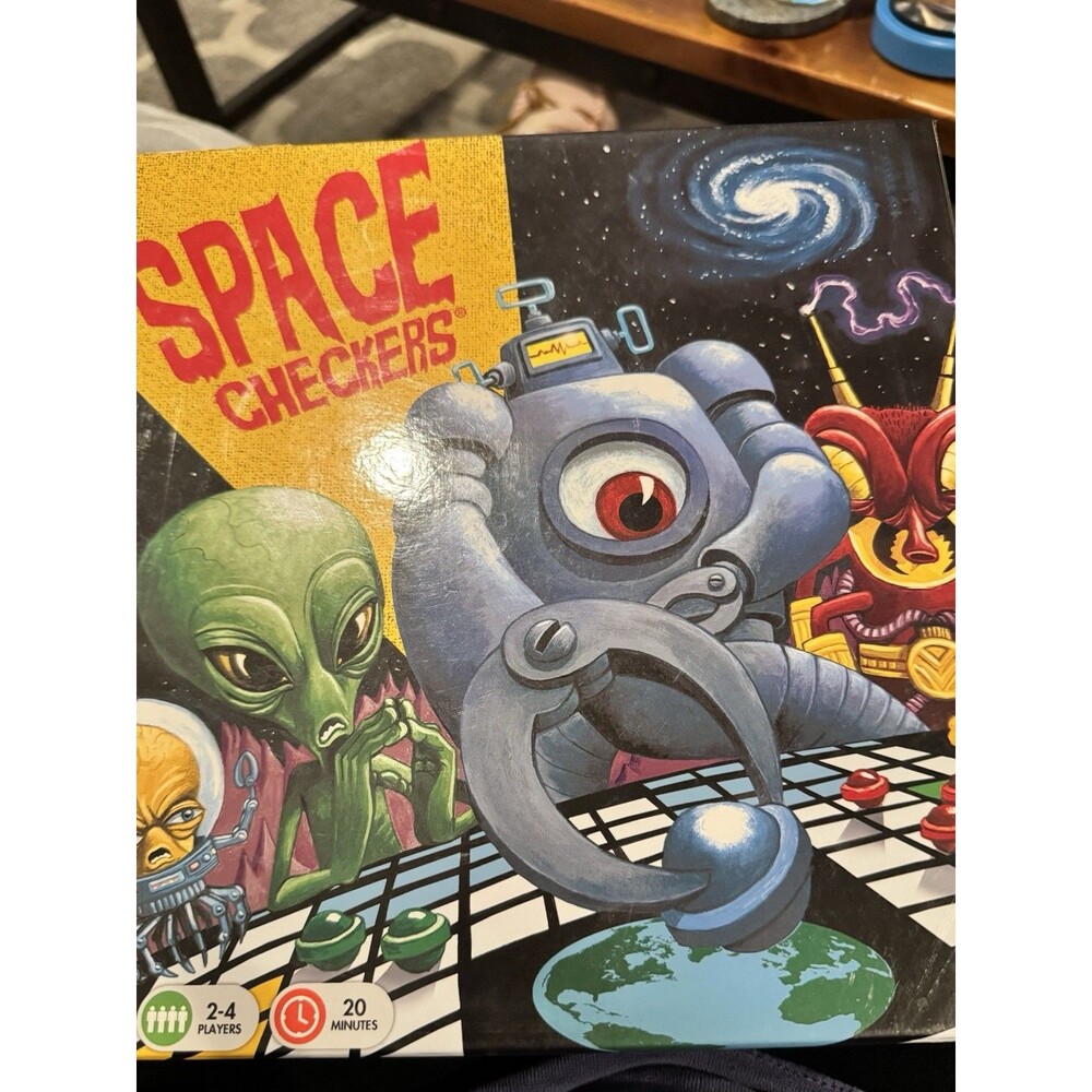 Wiggles 3D Space Checkers Space Board Game Complete, 2-4 Players Age 8+ 2012